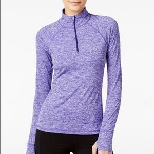 Ideology Essential Quarter Zip Performance Top Sz Med NWT